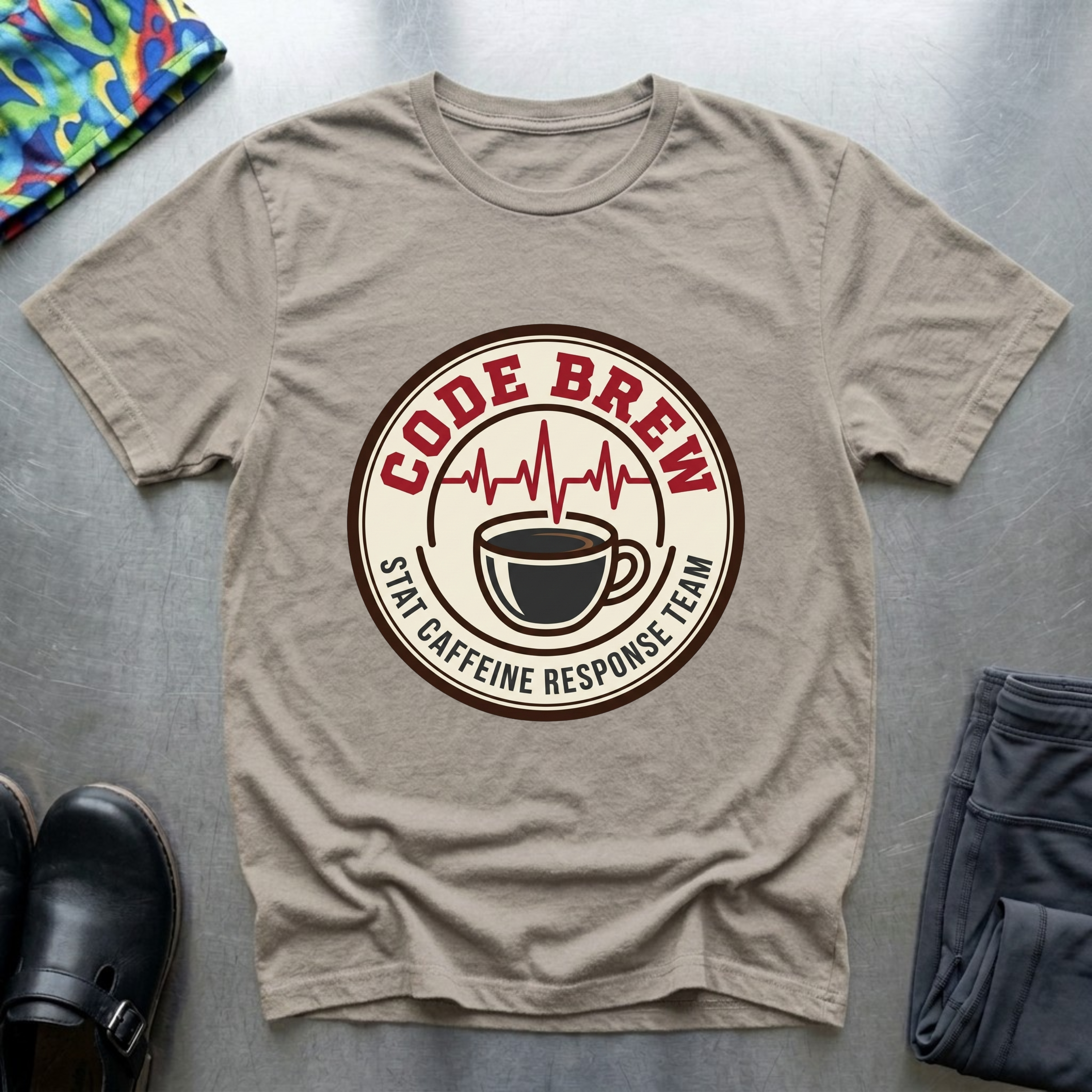 Code brew, stat caffeine response team T-Shirt
