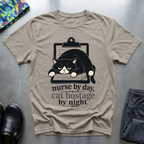 Nurse By Day, Cat Hostage By Night T-Shirt
