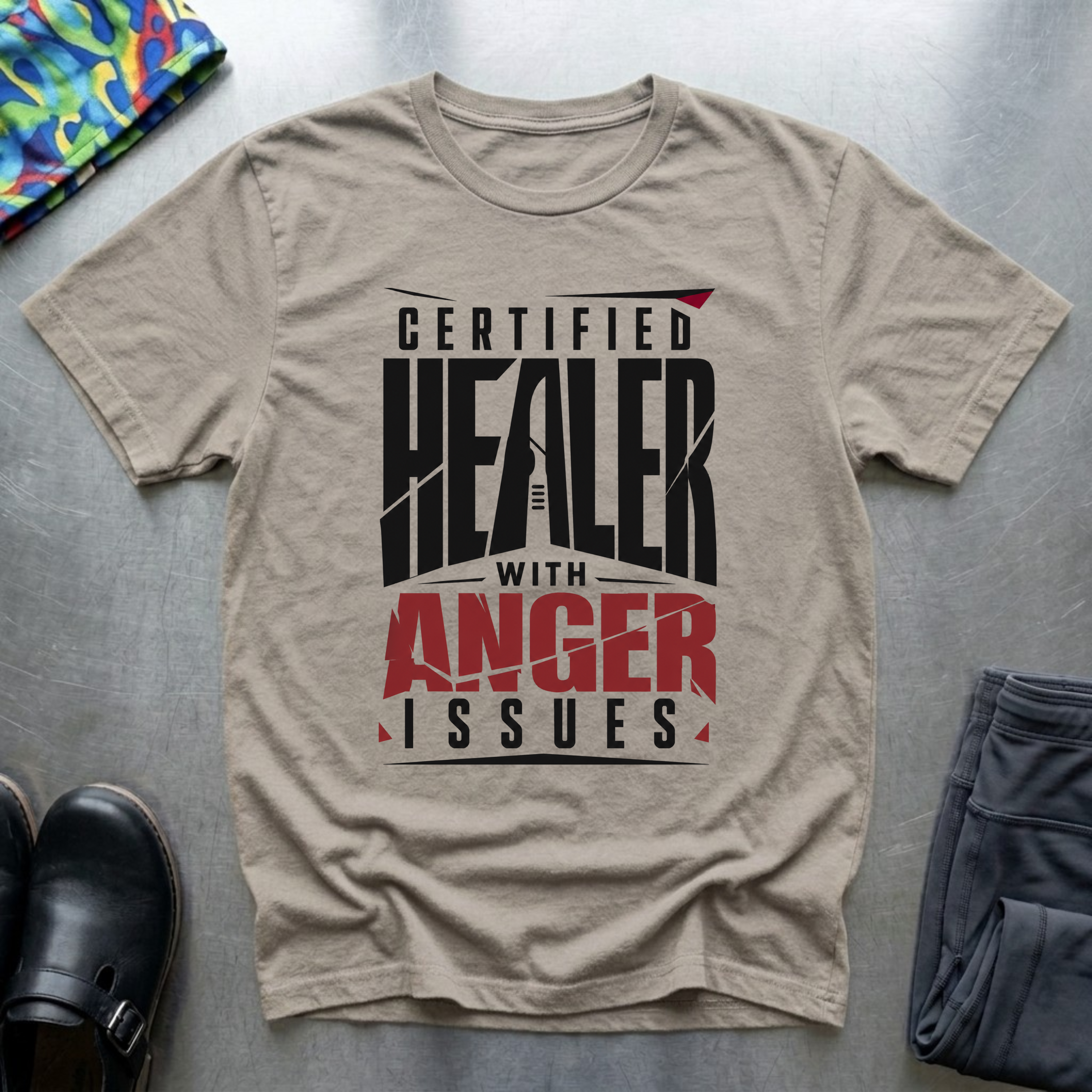 Certified Healer With Anger Issues T-Shirt