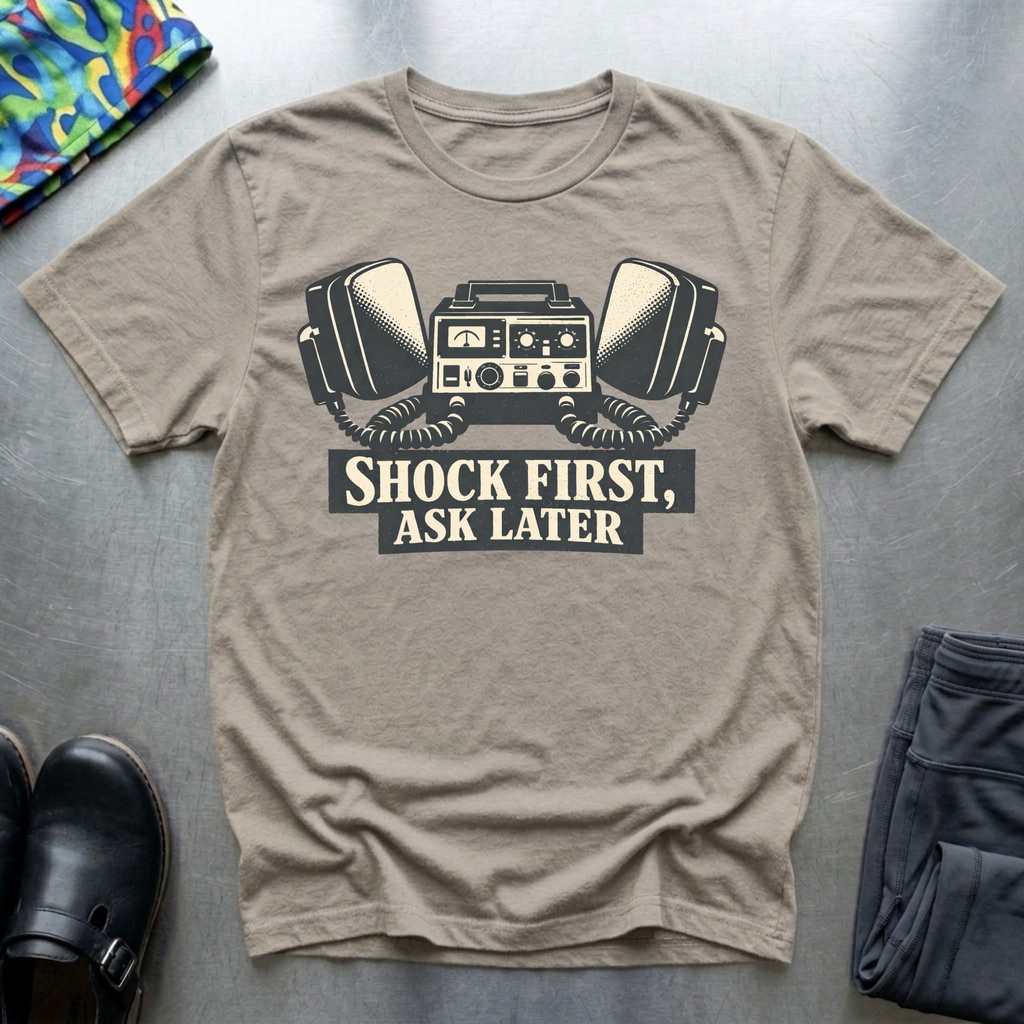 Shock First, Ask Later T-Shirt