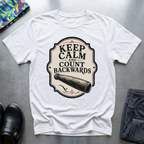 Keep Calm and Count Backwards T-Shirt