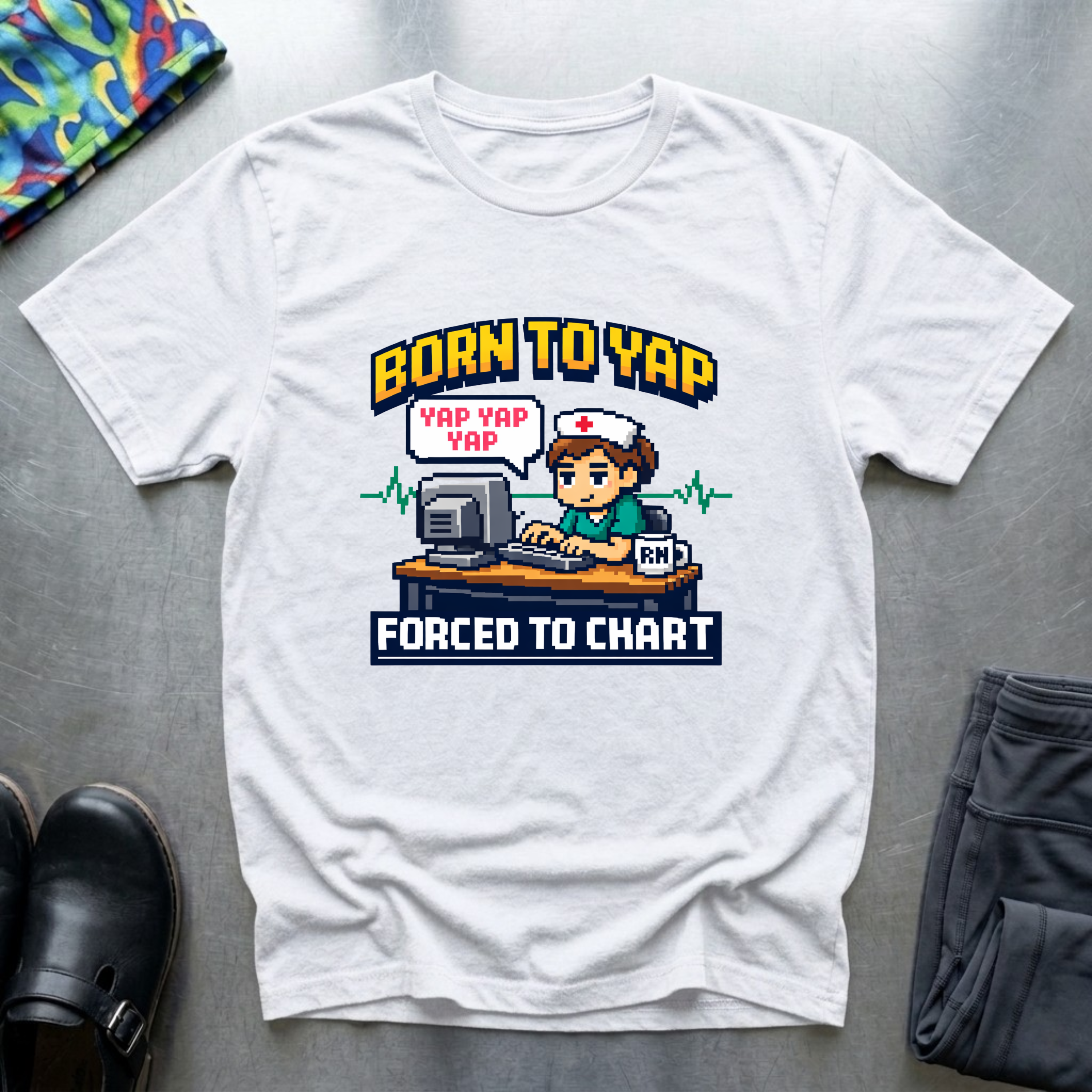 Born to yap, forced to chart T-Shirt