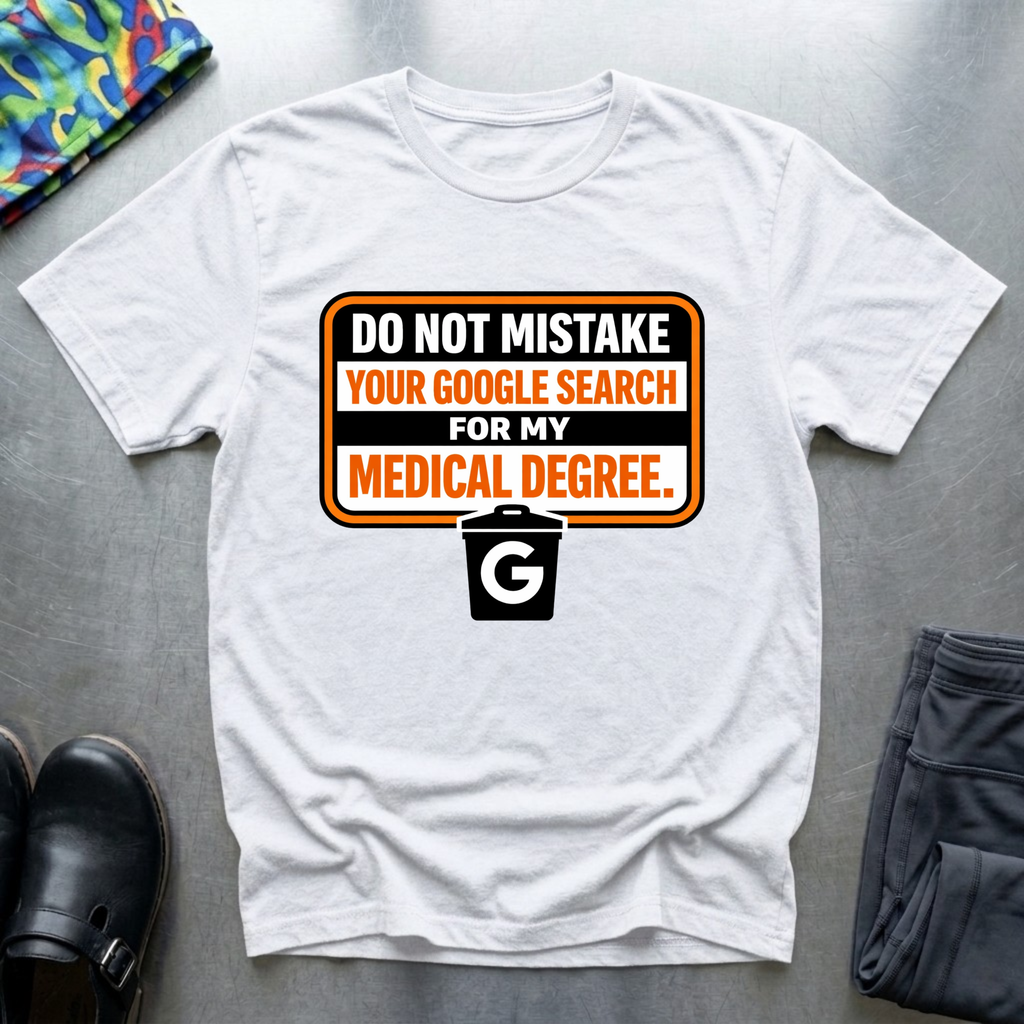 Do not mistake your google search with my medical degree T-Shirt
