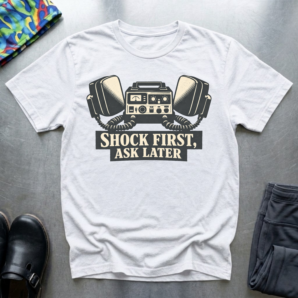 Shock First, Ask Later T-Shirt