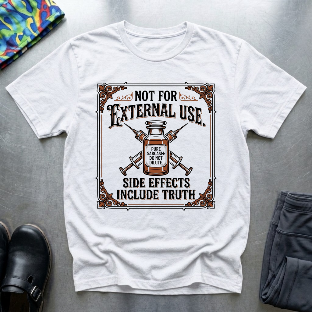 Not for external use, side effects include truth T-Shirt