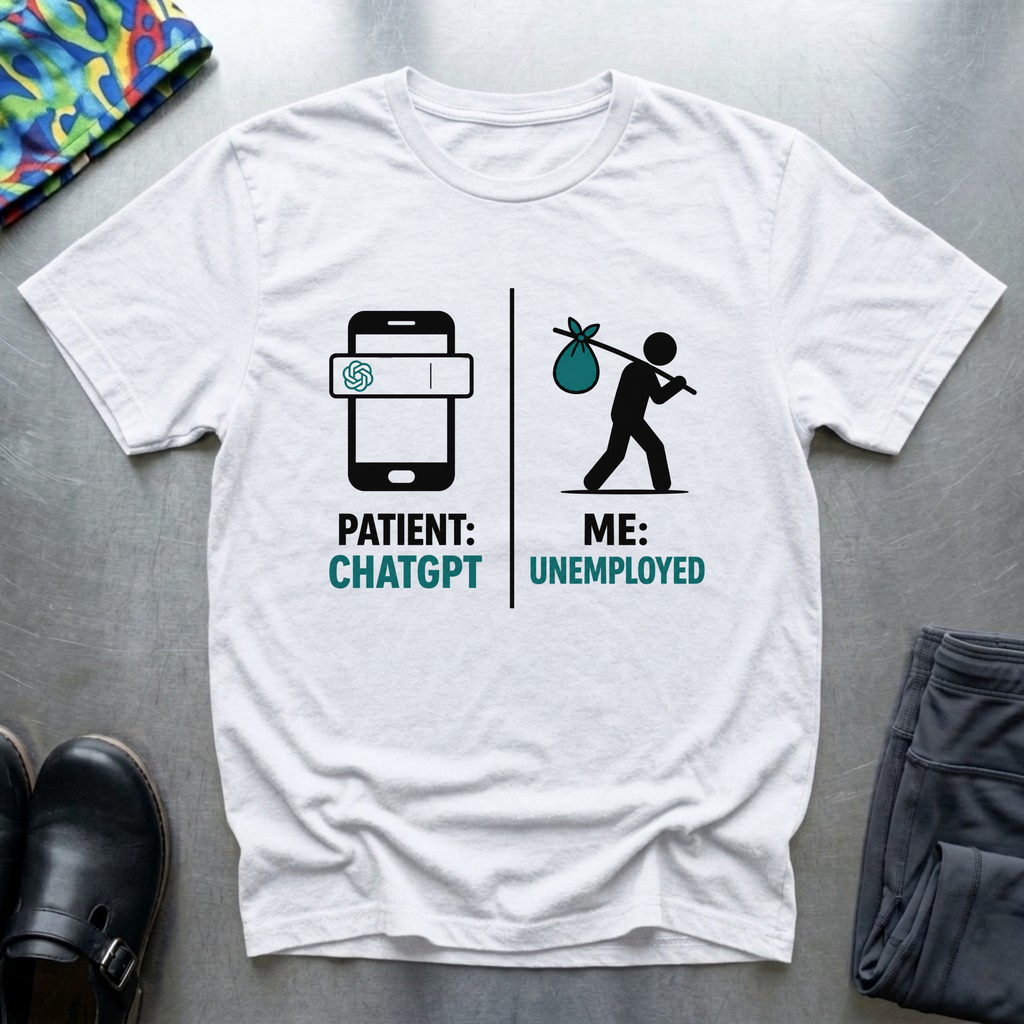 Patient: ChatGPT, Me: Unemployed T-Shirt