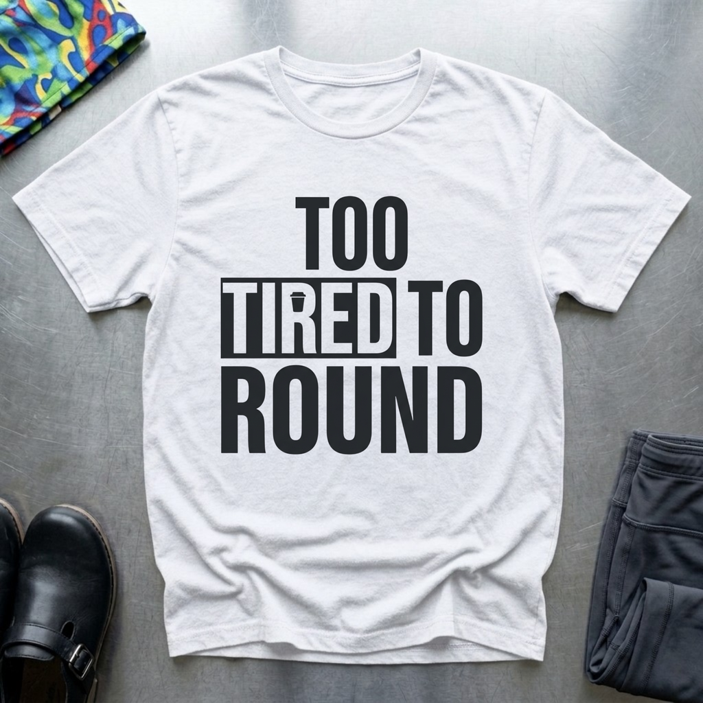 Too Tired To Round T-Shirt