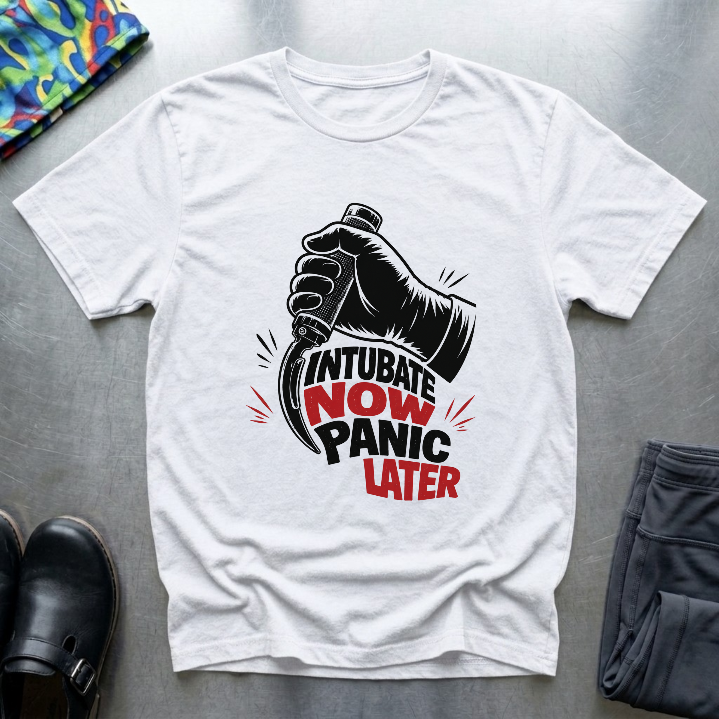Intubate Now Panic Later T-Shirt
