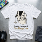 Saving Humans & Spoiling Cats T-Shirt