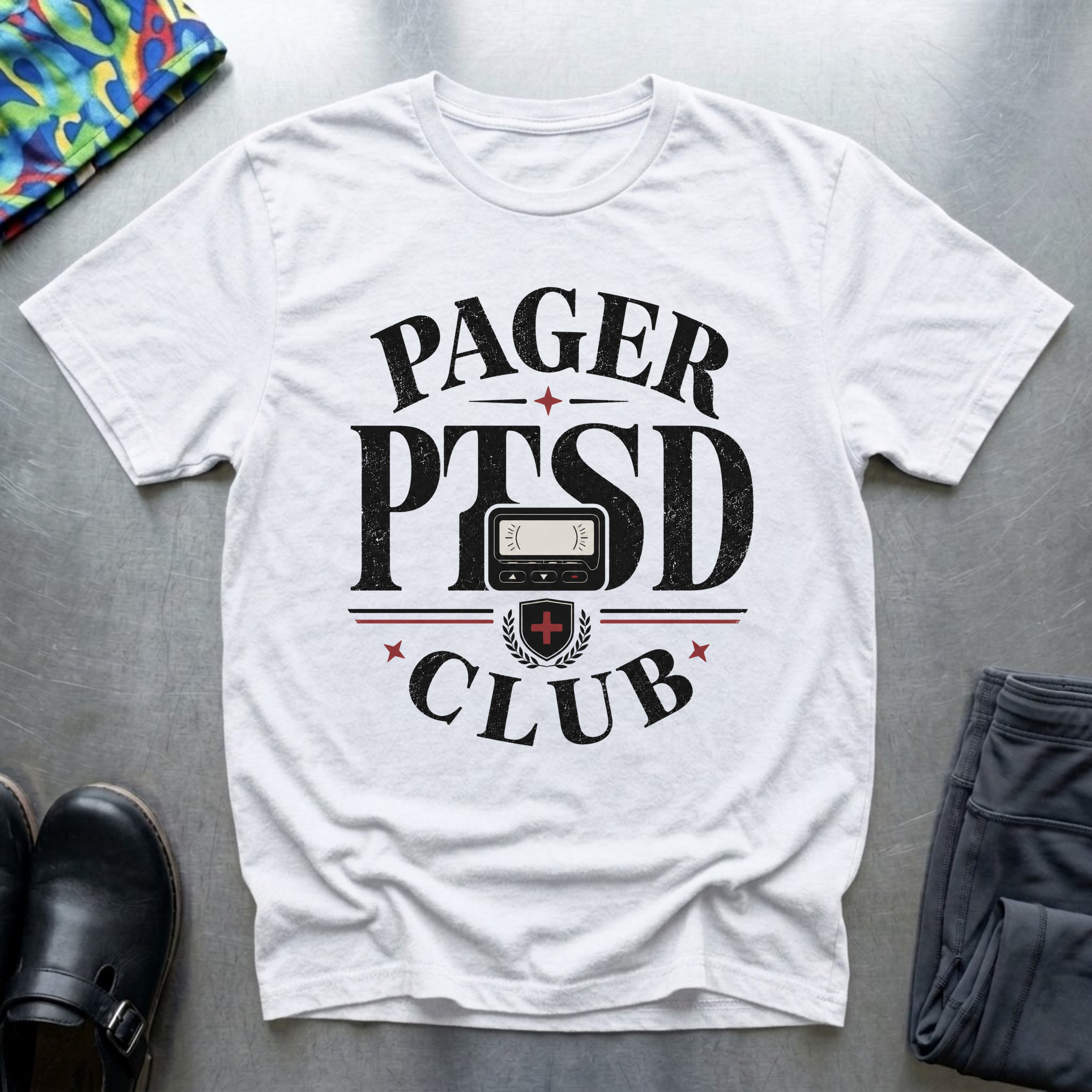 Pager PTSD Club 1 T-Shirt