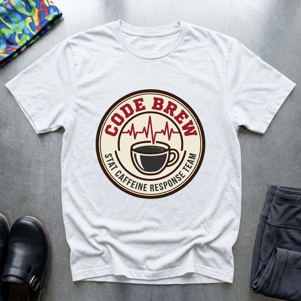 Code brew, stat caffeine response team T-Shirt