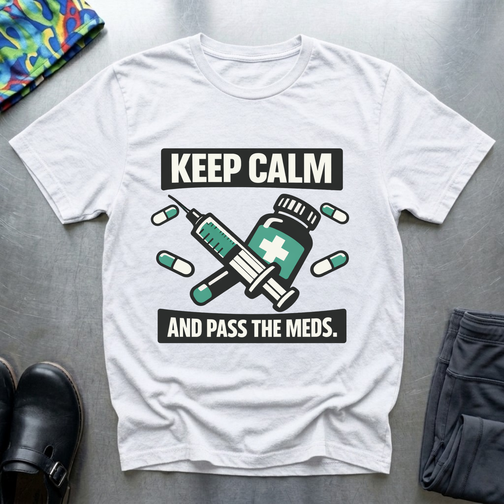 Keep calm and pass the meds T-Shirt