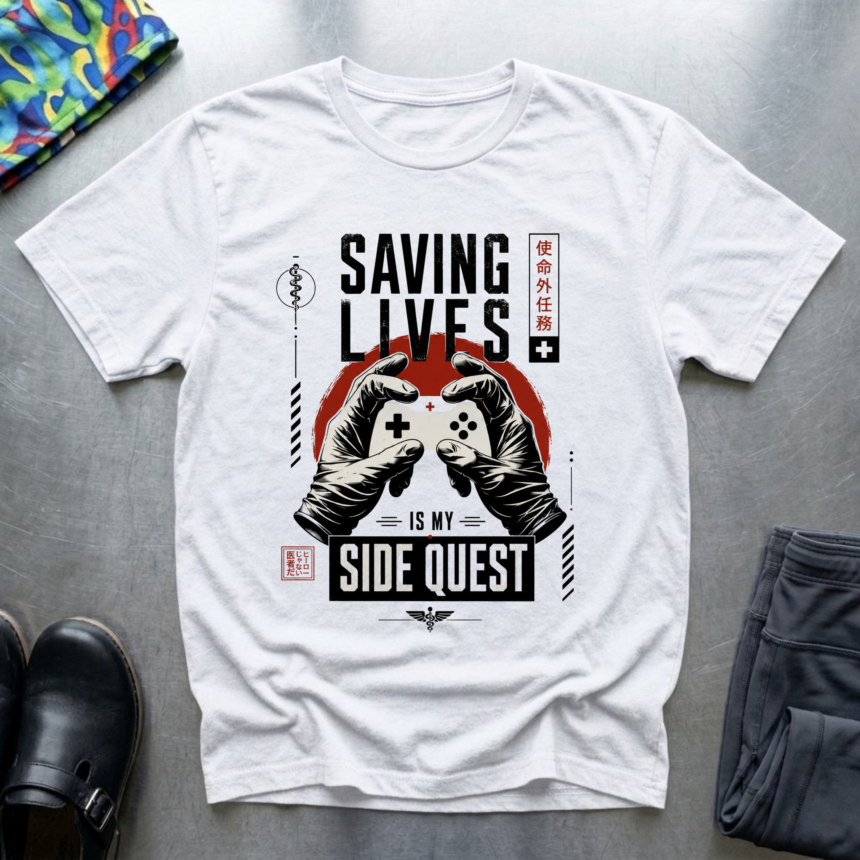 Saving Lives is My Side Quest T-Shirt