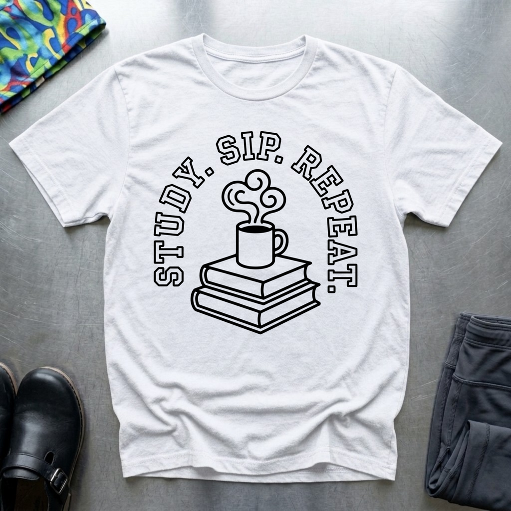 Study.Sip.Repeat T-Shirt