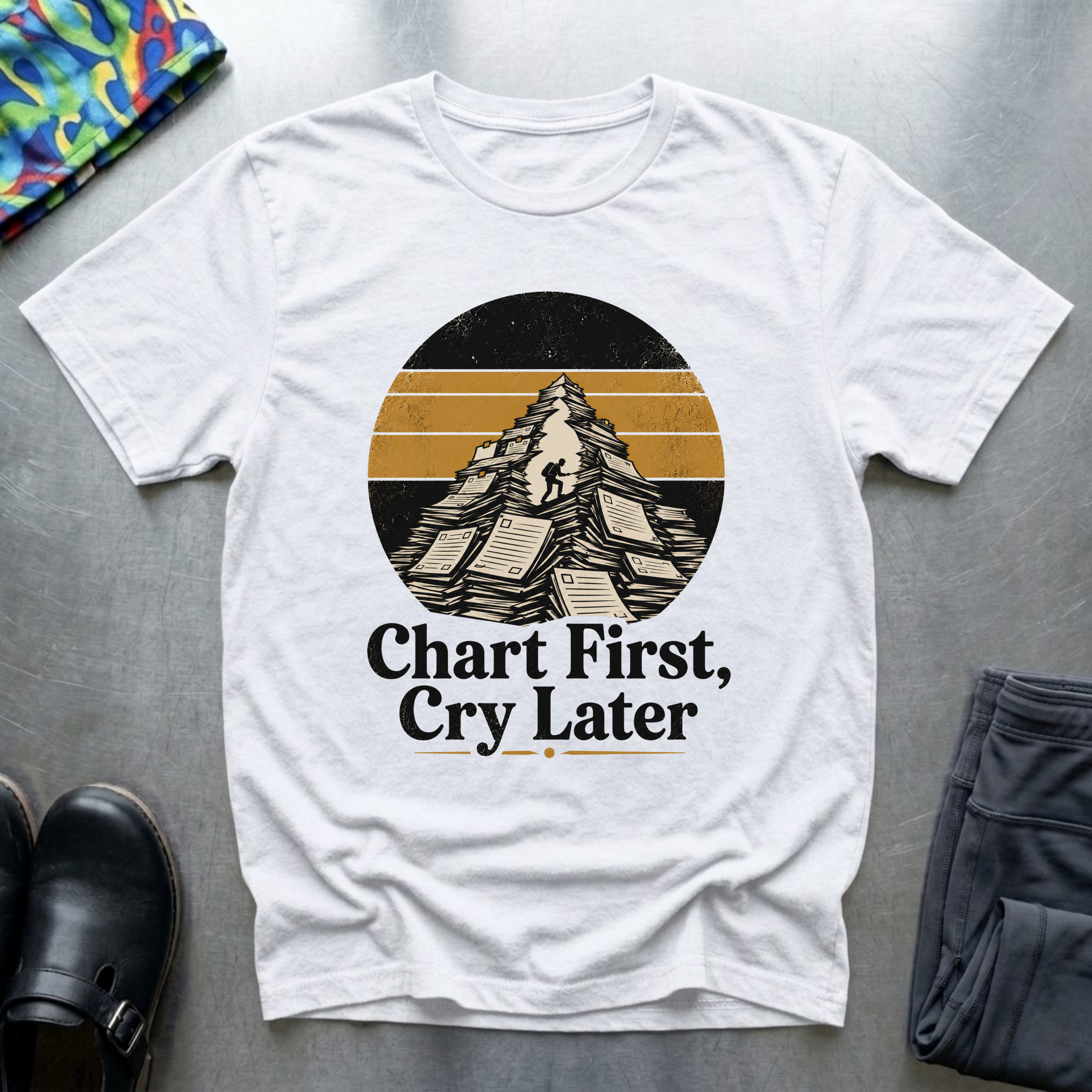Chart First, Cry Later T-Shirt