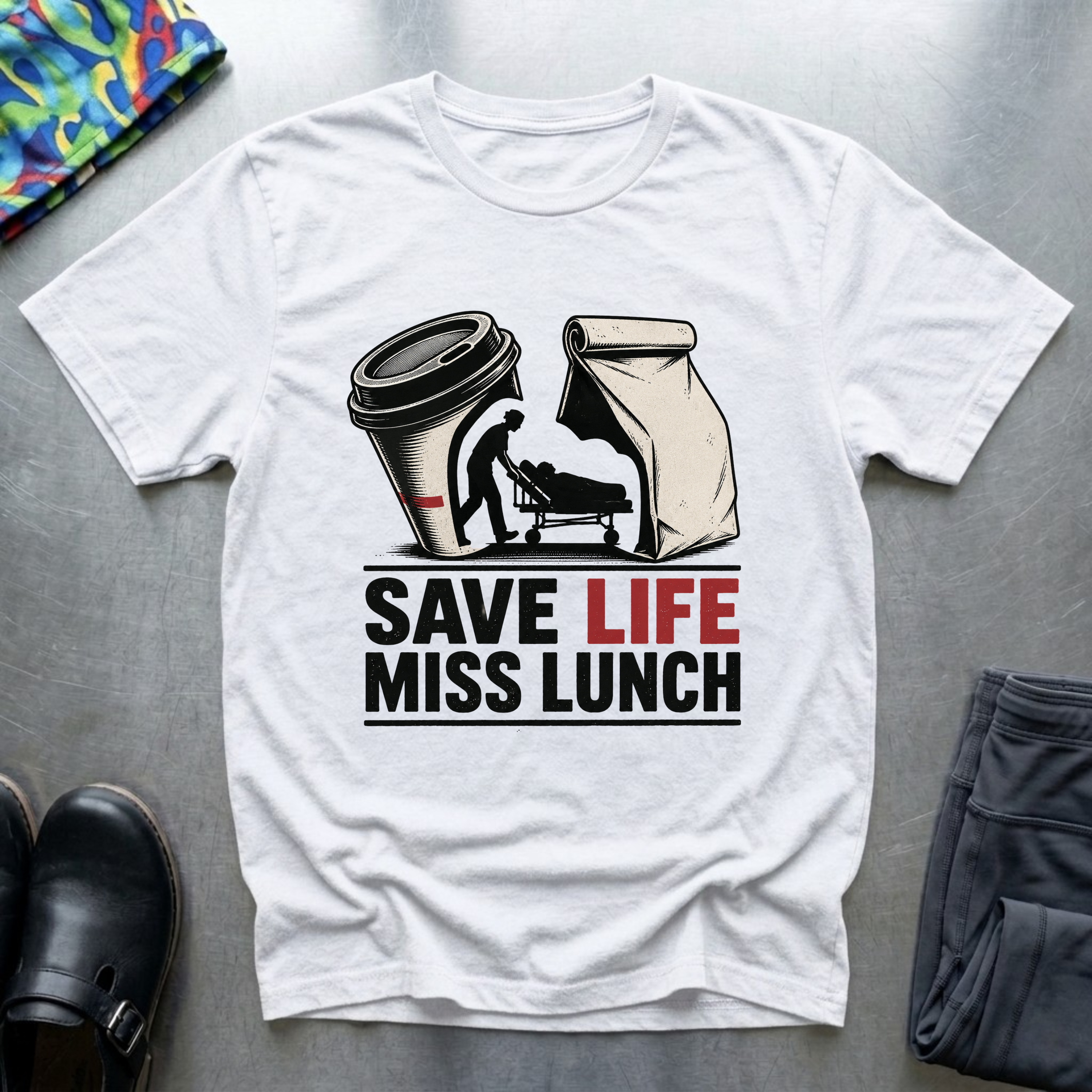 Save Life, Miss Lunch T-Shirt